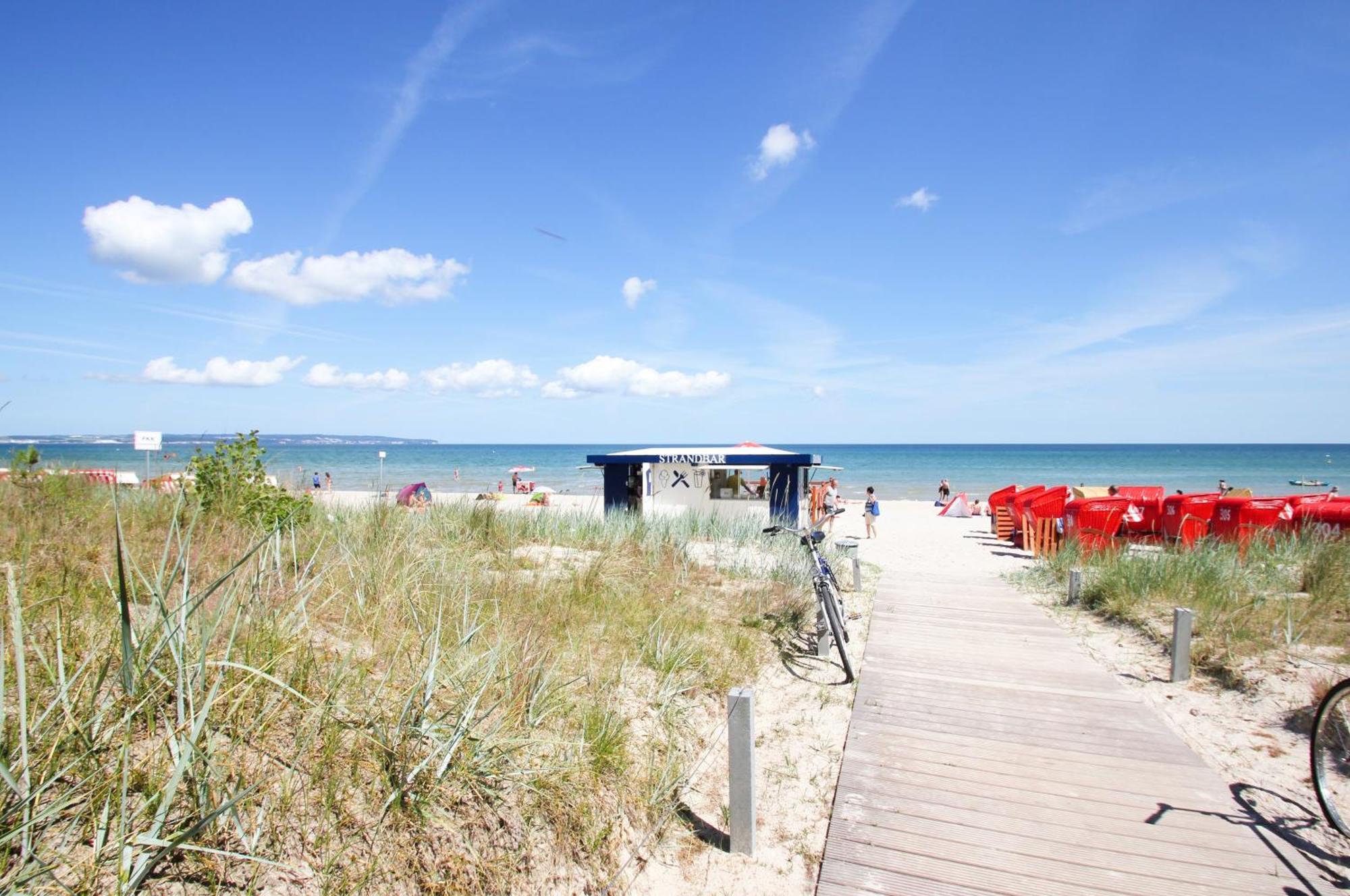 Aparthotel Ostsee Fewo 36 Balkon, Meerblick, Strand Binz Esterno foto